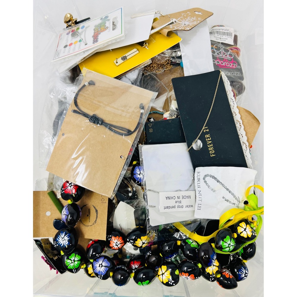 Mystery Jewelry Assorted New Necklace, Bracelet, Earring Lot of 2Lbs Wearable